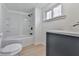 Clean bathroom with new bathtub and shower at 337 Theodore Cox Cir, Canton, GA 30114