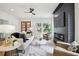 Bright living room with hardwood floors and a modern fireplace at 1732 Beecher Nw St, Atlanta, GA 30310