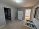 Kitchen with white cabinets and gas range at 2244 Alpha Dr, Decatur, GA 30032