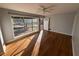 Living room featuring hardwood floors and a view of the front yard at 2244 Alpha Dr, Decatur, GA 30032