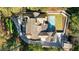 Overhead shot showcasing a house with a pool, landscaped grounds, and beautiful architectural details at 2515 Habersham Nw Rd, Atlanta, GA 30305