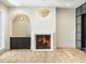 Living room features a fireplace and hardwood floors at 2515 Habersham Nw Rd, Atlanta, GA 30305