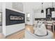 Modern linear fireplace as a stunning focal point in the living space at 3378 Bachelor St, Atlanta, GA 30344