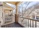 Private balcony with brick railing and neighborhood view at 887 Commonwealth Se Ave, Atlanta, GA 30312