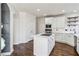 Updated kitchen featuring white cabinets and an island at 1078 Meadow Brook Dr, Woodstock, GA 30188