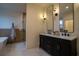 Spa-like bathroom with double vanity, soaking tub, and walk-in shower at 1122 Nw Rice Nw St, Atlanta, GA 30318