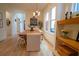 Modern dining room with wood table and built-in shelves at 1122 Nw Rice Nw St, Atlanta, GA 30318