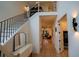 Bright entryway with hardwood floors and a view into the living area at 1122 Nw Rice Nw St, Atlanta, GA 30318