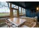 Screened porch with seating and dining area at 1122 Nw Rice Nw St, Atlanta, GA 30318