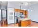 Modern kitchen features stainless steel appliances and granite countertops at 1195 Milton Se Ter # 2305, Atlanta, GA 30315