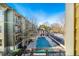 View of the community pool and surrounding buildings from a balcony at 1195 Milton Se Ter # 2305, Atlanta, GA 30315