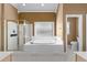 Bathroom features a large bathtub and walk-in shower at 160 Thistlewood Ln, Fayetteville, GA 30214