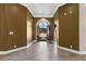 Elegant entryway with tile floors and chandelier at 160 Thistlewood Ln, Fayetteville, GA 30214