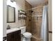 Bathroom with shower, toilet and vanity at 18 Ponders Se Rd, Cartersville, GA 30121