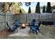 Fire pit area with seating at 18 Ponders Se Rd, Cartersville, GA 30121