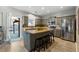 Modern kitchen with stainless steel appliances and an island at 18 Ponders Se Rd, Cartersville, GA 30121