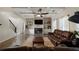 Open living room featuring hardwood floors, a fireplace and recessed lighting at 18 Ponders Se Rd, Cartersville, GA 30121