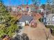 Ranch home view from above, showing driveway and yard at 1843 Riverton Dr, Suwanee, GA 30024