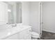 Clean bathroom with white vanity, toilet and shower at 412 Newland Way, Acworth, GA 30102