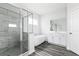 Elegant bathroom with soaking tub and walk-in shower at 412 Newland Way, Acworth, GA 30102