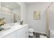 Clean bathroom with white vanity and bathtub at 412 Newland Way, Acworth, GA 30102