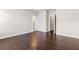 Bright and airy bedroom with hardwood floors and access to bathroom at 1388 La France Ne St # 10, Atlanta, GA 30307