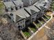 Luxury townhomes with private backyard stairs and landscaping at 124 Everley Walk, Alpharetta, GA 30009