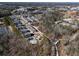 Aerial view of community near city with walking trails at 124 Everley Walk, Alpharetta, GA 30009