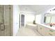 Elegant bathroom with double vanity, soaking tub and separate shower at 5915 Masters Club Dr, Suwanee, GA 30024