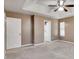 Spacious bedroom with ceiling fan and en-suite bathroom access at 833 Revena Dr, Austell, GA 30168