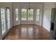 Bright dining room with hardwood floors and bay window at 11564 Holly Ln, Hampton, GA 30228