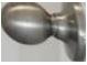 A close up of a modern, stainless steel doorknob at 405 Westmarch Cir, Loganville, GA 30052