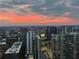 Evening city skyline view with sunset colors at 860 Peachtree Ne St # 2618, Atlanta, GA 30308