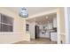 Updated dining area with views into the modern kitchen at 6531 Temple St, Lithia Springs, GA 30122