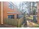 Small fenced patio area adjacent to the home at 3318 Northcrest Rd # D, Atlanta, GA 30340