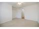 Bright bedroom with neutral walls, carpet, and ceiling fan at 3318 Northcrest Rd # D, Atlanta, GA 30340