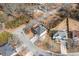 Aerial view of house on a corner lot with a pool at 2885 Field Spring Dr, Lithonia, GA 30058
