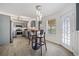 Kitchen breakfast nook with a small table and two chairs, and access to backyard at 2885 Field Spring Dr, Lithonia, GA 30058