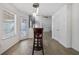 Kitchen breakfast nook with a small table and two chairs, and access to backyard at 2885 Field Spring Dr, Lithonia, GA 30058