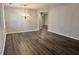 Spacious dining room with hardwood floors and a chandelier at 3030 Parkland Vw, Atlanta, GA 30331
