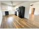 Modern kitchen featuring white cabinets and stainless steel appliances at 5409 Mill Valley Dr, Douglasville, GA 30135