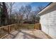 Wooden back deck overlooking the backyard and lawn at 1449 Athens Sw Ave, Atlanta, GA 30310