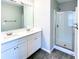 Double vanity bathroom with a separate shower at 4534 Parkway Cir, Atlanta, GA 30349