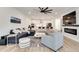 Open concept living space with kitchen island and living room, perfect for entertaining at 1072 Brookglynn Trce, Decatur, GA 30032
