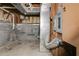 Unfinished basement with exposed utilities and block walls at 166 Greentree Trl, Temple, GA 30179