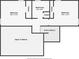 Upper floor plan with bedrooms, bathroom, and closets at 166 Greentree Trl, Temple, GA 30179
