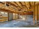 Unfinished garage with exposed framing and insulation at 166 Greentree Trl, Temple, GA 30179