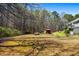 Lush backyard featuring mature trees and scenic woodland views at 239 Cedar Ridge Dr, Dallas, GA 30157