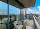 Modern balcony with city views and comfortable seating at 788 W Marietta Nw St # 1504, Atlanta, GA 30318