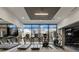 State-of-the-art fitness center with cardio equipment and city views at 788 W Marietta Nw St # 1504, Atlanta, GA 30318